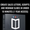 Create Sales letters, Scripts and Webinar Slides in under 10 minutes (1 Year Access) - Funnel Scripts