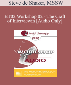 [Audio Only] BT02 Workshop 02 - The Craft of Interviewing - Steve de Shazer