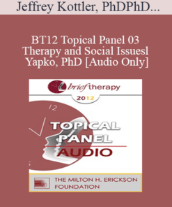 [Audio] BT12 Topical Panel 03 - Therapy and Social Issues - Jeffrey Kottler
