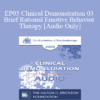 [Audio] EP05 Clinical Demonstration 03 - Brief Rational Emotive Behavior Therapy - Albert Ellis
