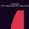 [Audio] IC07 Topical Panel 06 - Utilization - John Beahrs