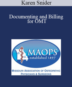 Karen Snider - Documenting and Billing for OMT