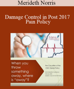 Merideth Norris - Damage Control in Post 2017 Pain Policy
