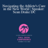 Sean Drake Navigating the Athletes Care in the New World Speaker Sean Drake DC » Courses[GB]