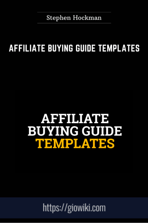 Affiliate Buying Guide Templates  -  Stephen Hockman