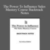 Anthony Robbins The Power To Influence Sales Mastery Course Backtrack Notes 250x343 1 » Courses[GB]