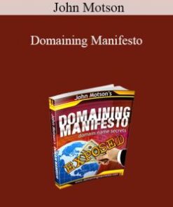 John Motson – Domaining Manifesto
