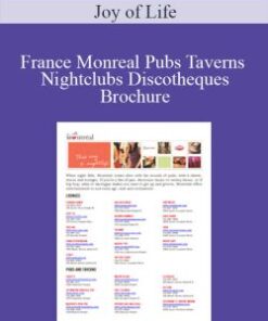 Joy of Life – France Monreal Pubs Taverns Nightclubs Discotheques Brochure