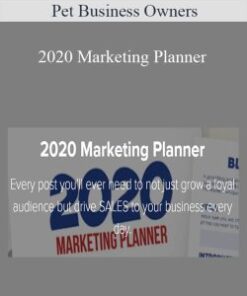 Pet Business Owners – 2020 Marketing Planner