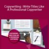 Stone River Elearning Copywriting Write Titles Like A Professional Copywriter 250x343 1 » Courses[GB]