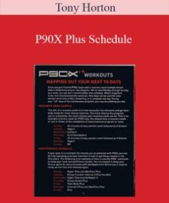 Tony Horton – P90X Plus Schedule